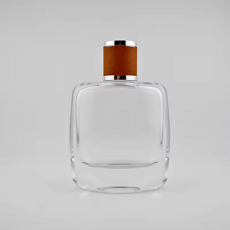 Square Glass Perfume Bottle with Pump Sprayer