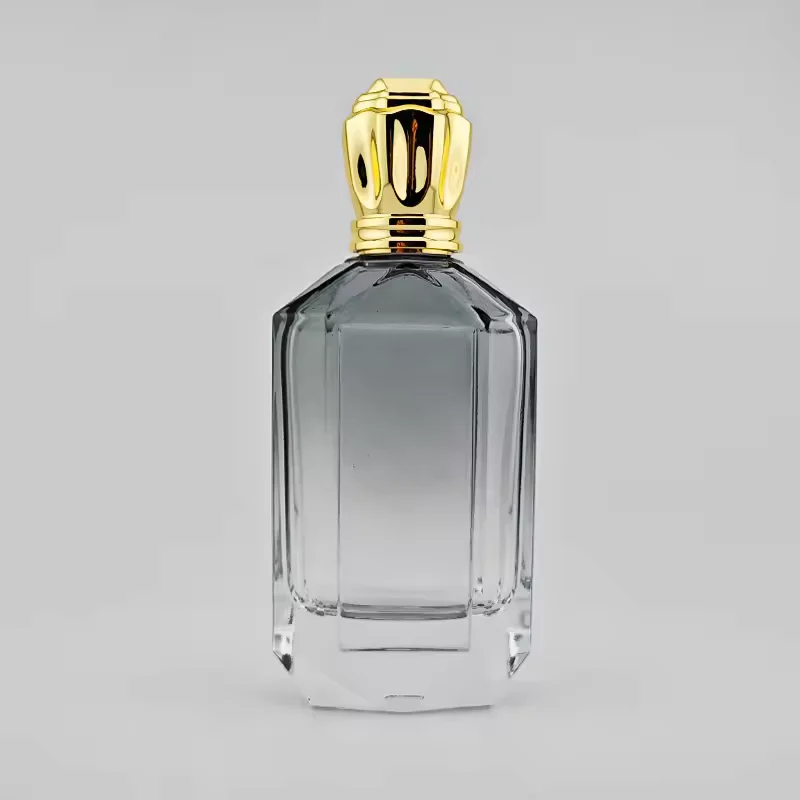 Clear Square Glass Perfume Bottle