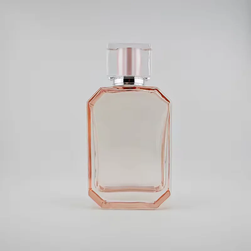 Custom Designed Luxury Perfume Bottle Glass Packaging with Pump Sprayer Cap
