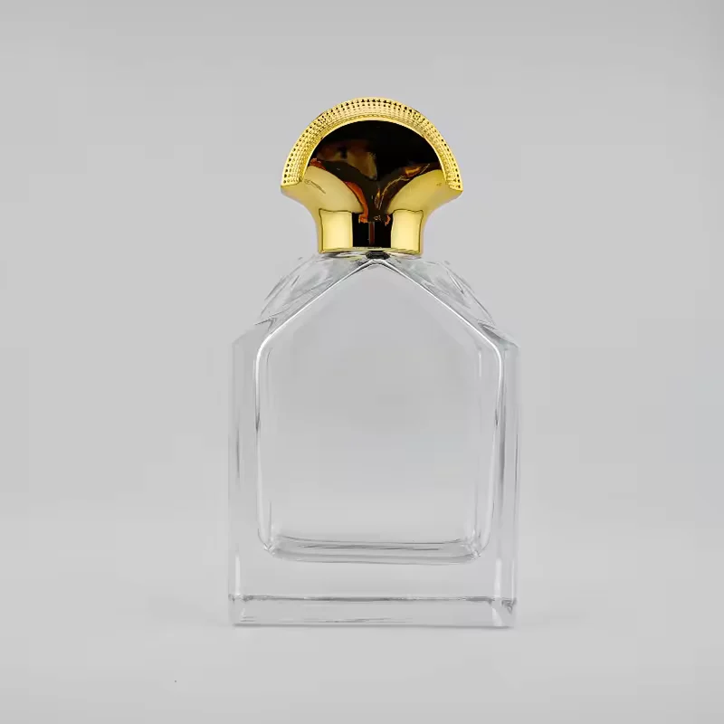 Custom Logo Spray Atomizer Perfume Glass Bottle Gold Cap Empty Packaging for