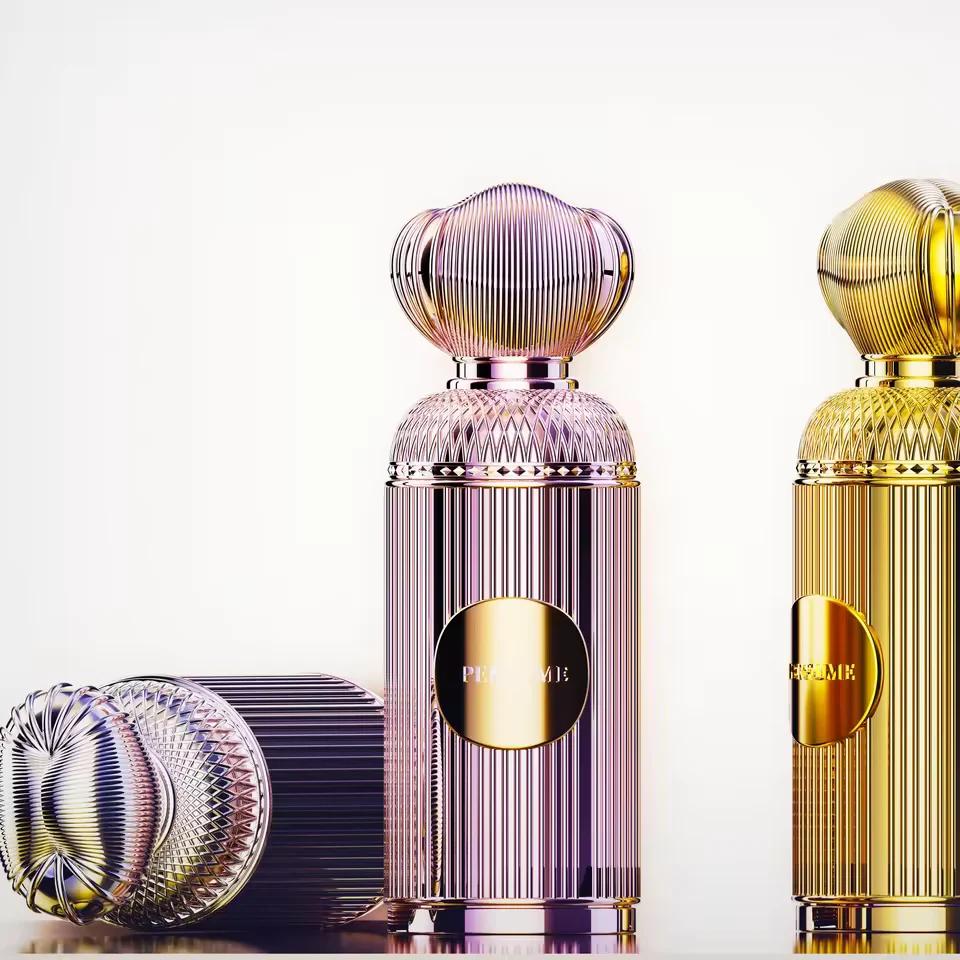 Glass Perfume Bottles Crystal White Material Perfume Bottles Glass Bulk