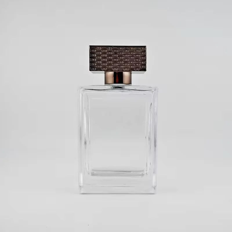 Clear Square Glass Perfume Bottle