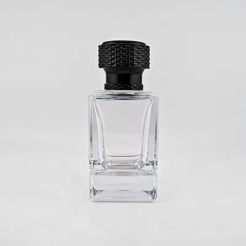 Gradient Square Glass Perfume Bottle with Custom Logo