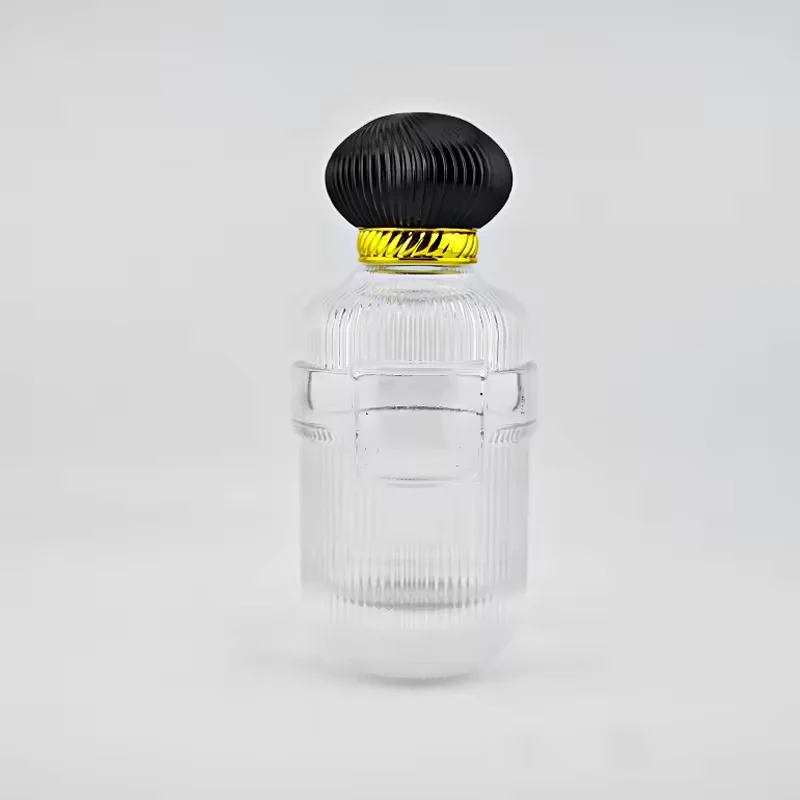 Cylindrical Glass Perfume Bottle