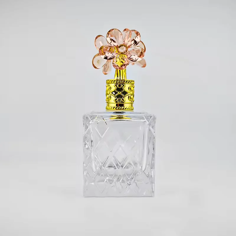 Square Glass Perfume Bottle with Gift Box