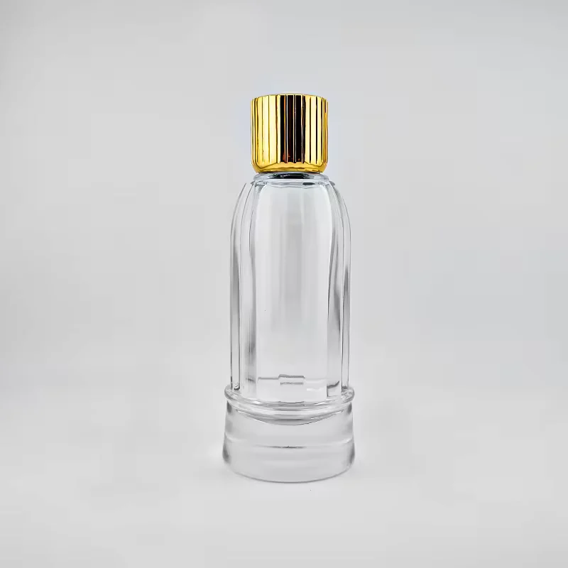Clear Round Glass Perfume Bottle