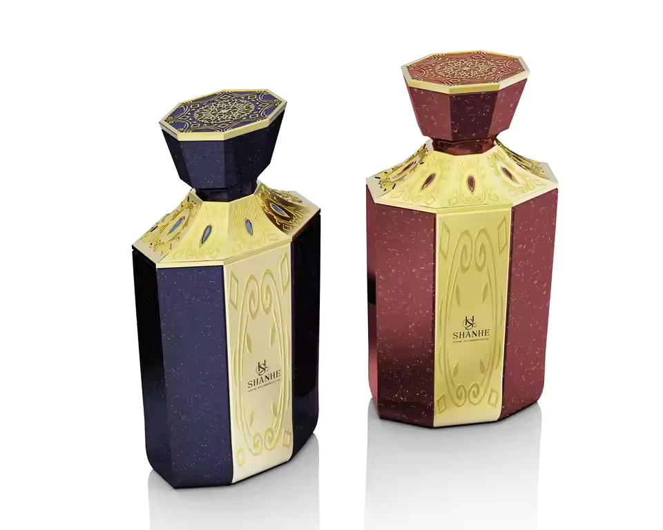 Clear Glass Perfume Bottle with Gift Box