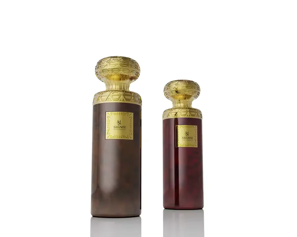 Gradient Cylindrical Glass Perfume Bottle with Gift Box