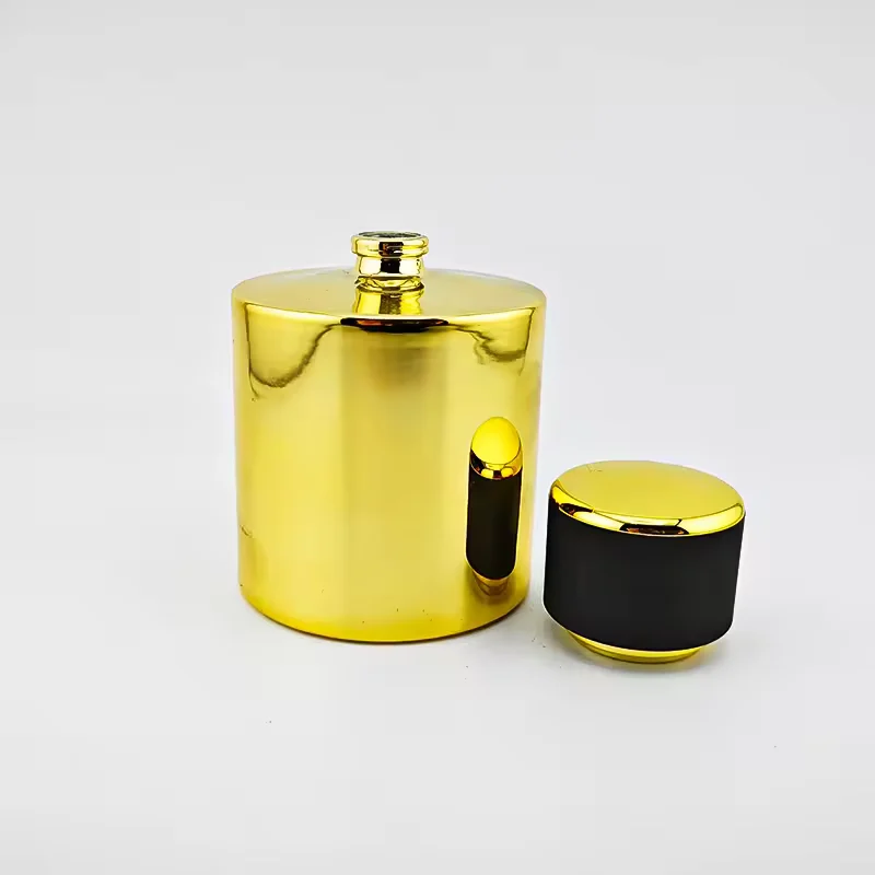 Cylindrical Glass Perfume Bottle
