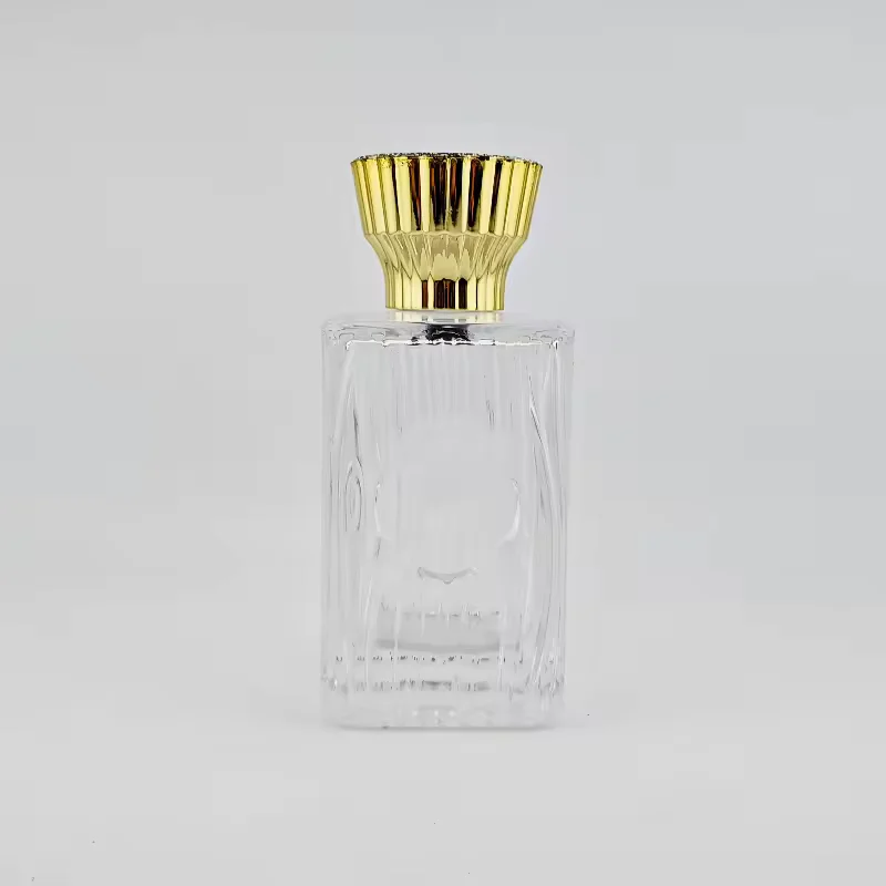 Clear Glass Perfume Bottle with Pump Sprayer