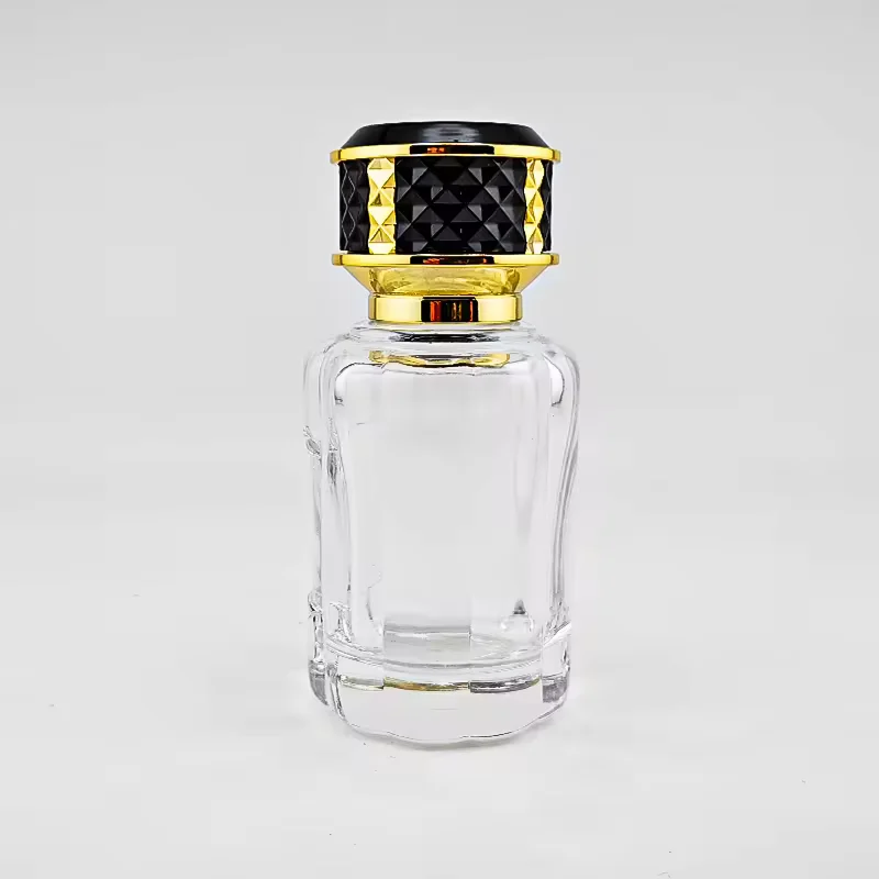 Cylindrical Glass Perfume Bottle with Pump Sprayer