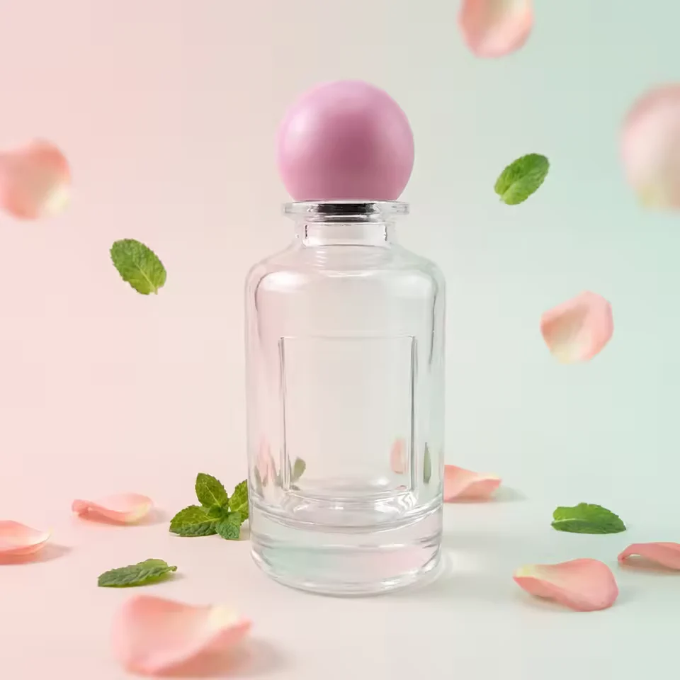 Luxury Glass Perfume Bottles Empty Pump Sprayer Packaging for Fragrance Oil