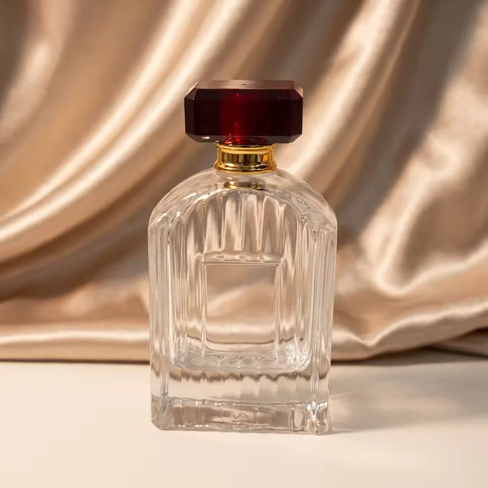 Red Glass Perfume Bottle