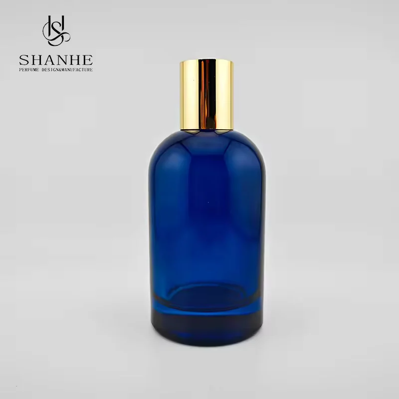 Clear Round Glass Perfume Bottle