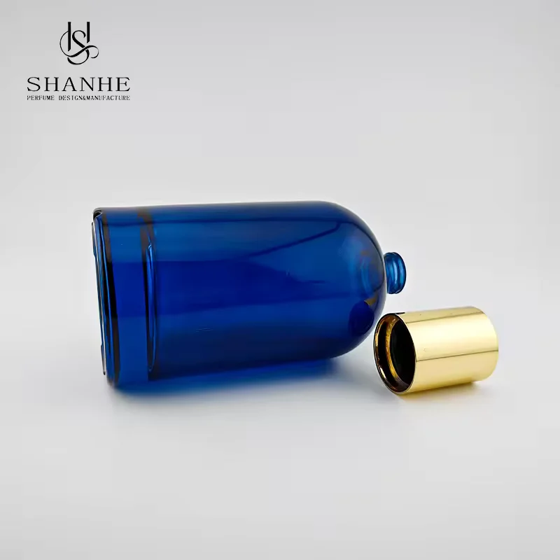 Clear Round Glass Perfume Bottle image 4