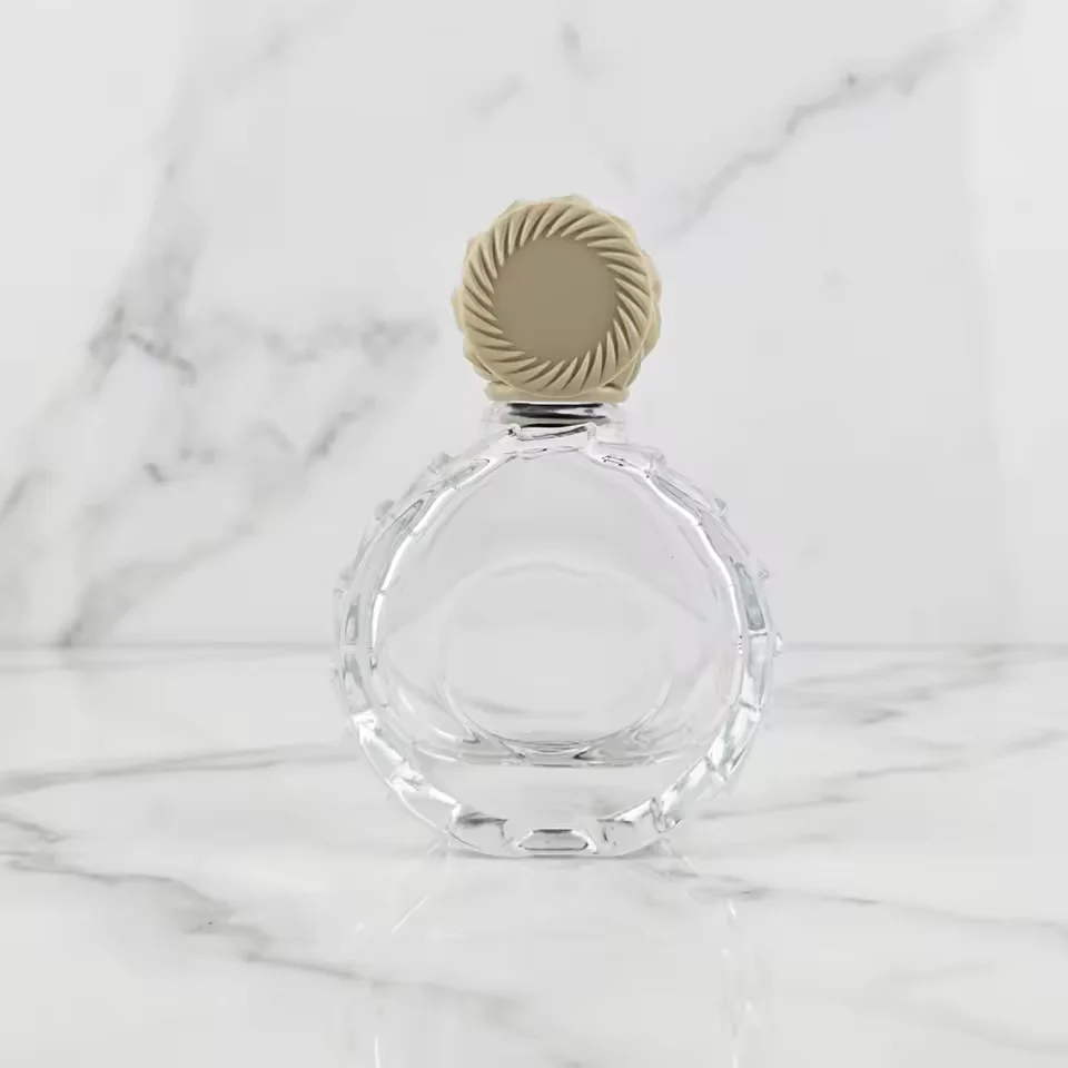Round Glass Perfume Bottle