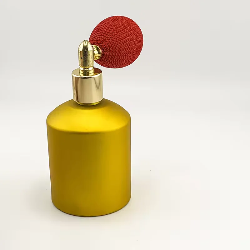 Luxury UV Coating Airbag Perfume Spray Nozzle Glass Perfume Bottle for