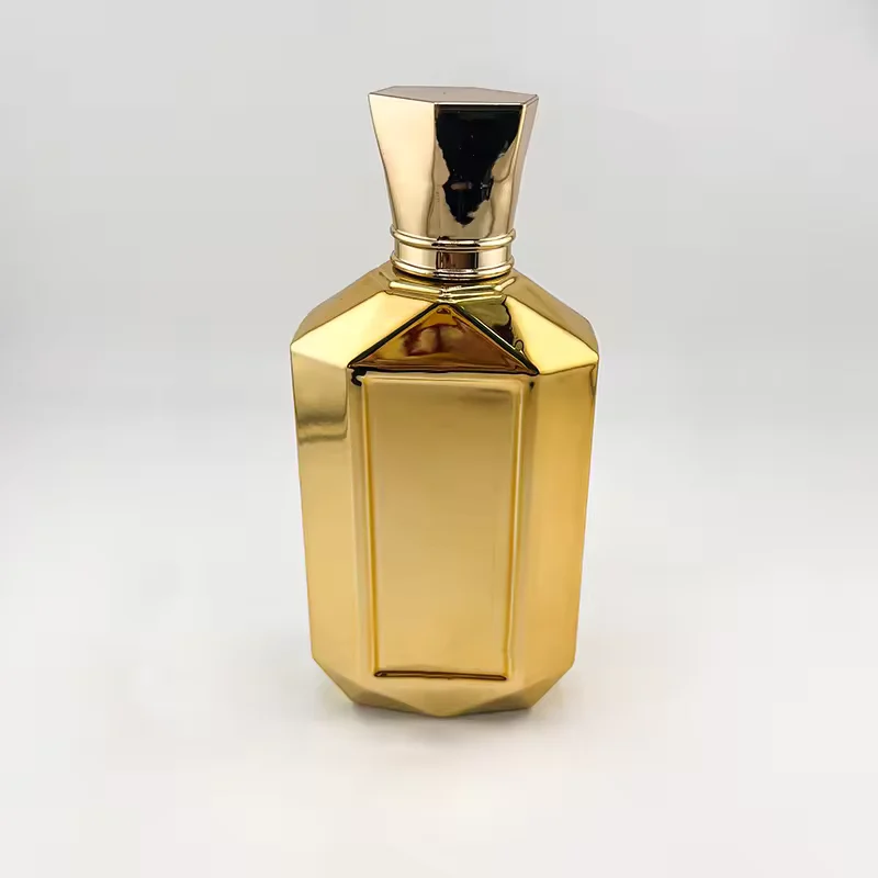 Square Glass Perfume Bottle with Pump Sprayer