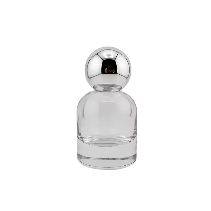 Cylindrical Glass Perfume Bottle with Pump Sprayer
