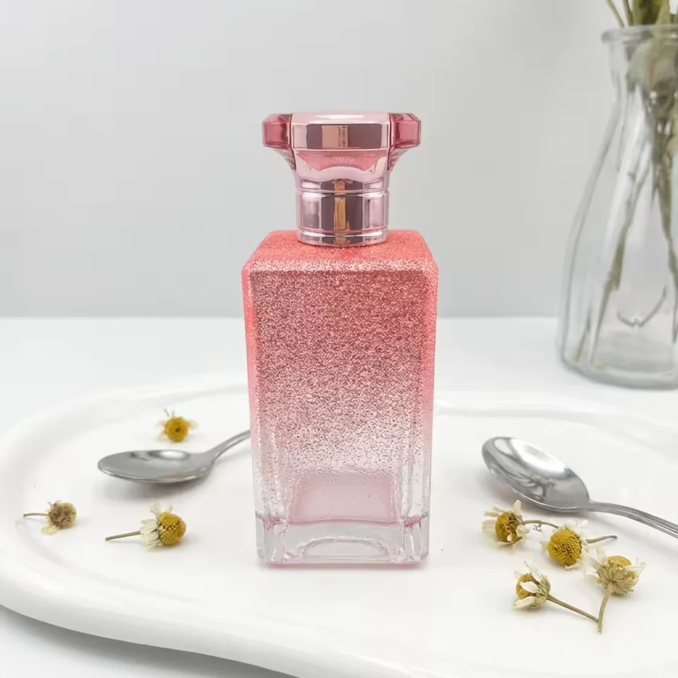 Gradient Square Glass Perfume Bottle