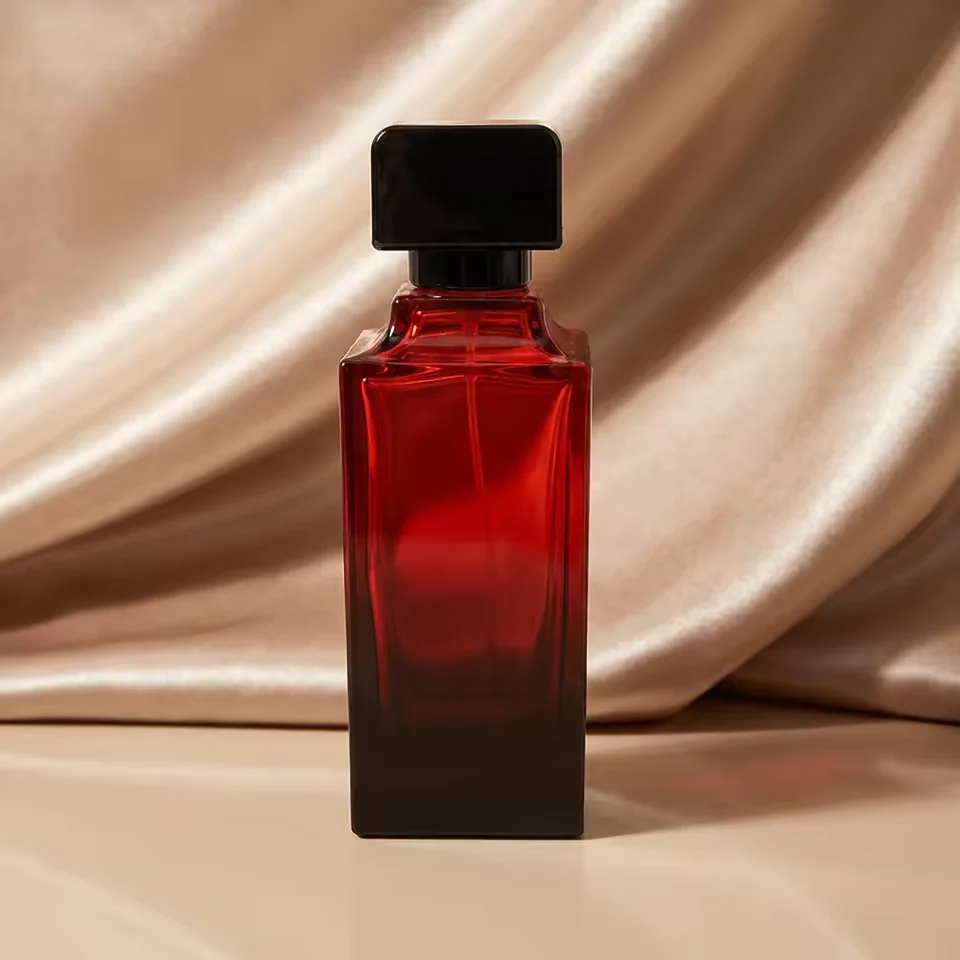 Gradient Glass Perfume Bottle with Pump Sprayer