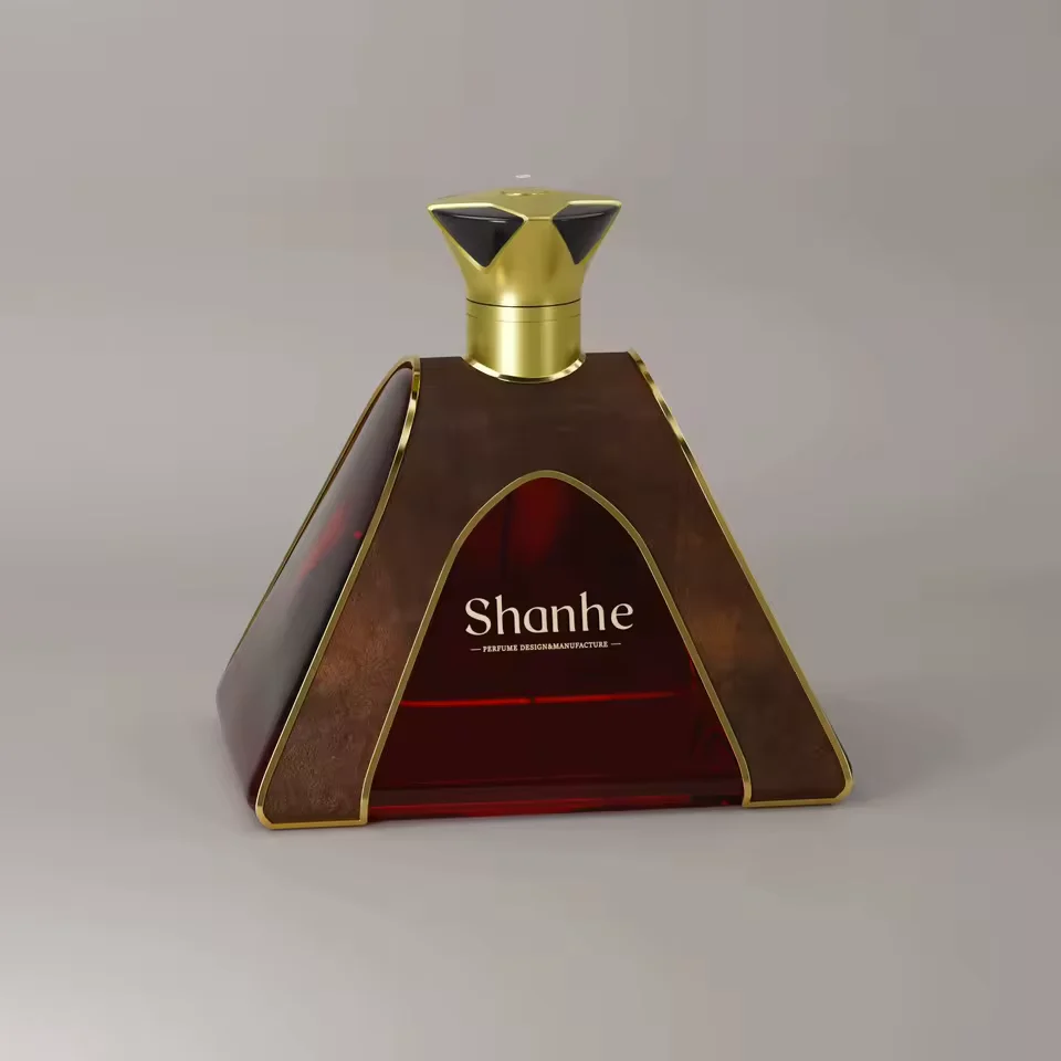 Amber Glass Perfume Bottle