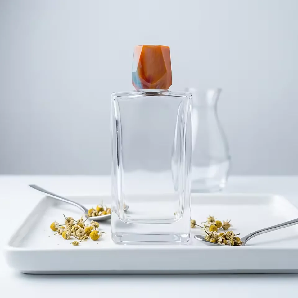 Rectangular Glass Perfume Bottle