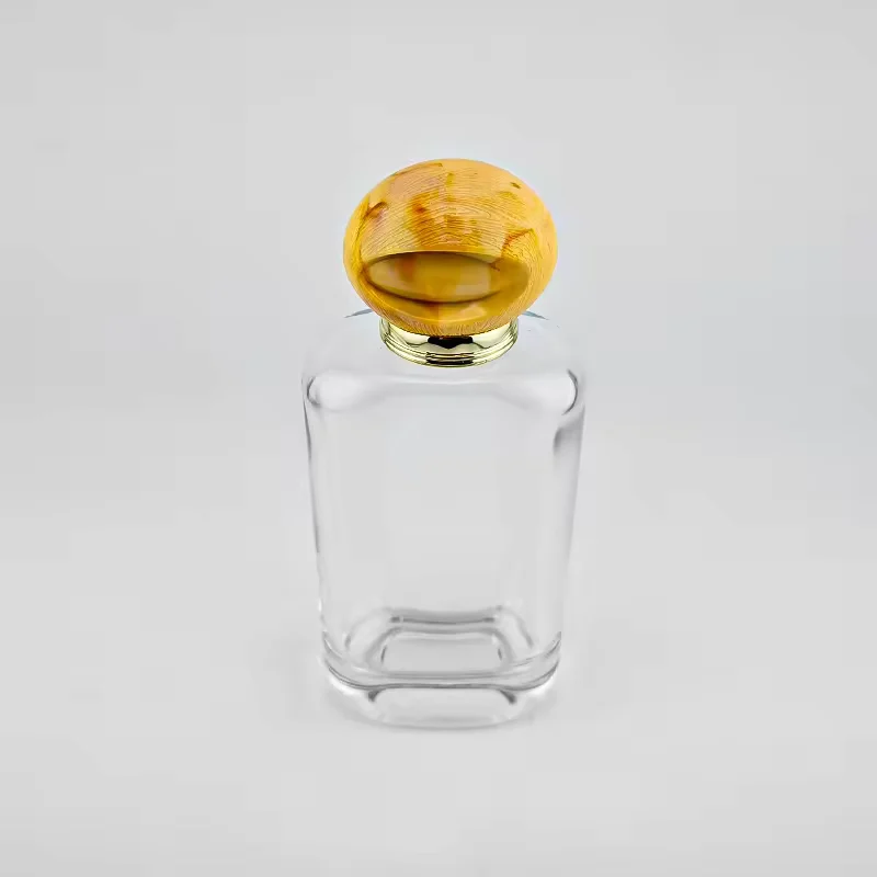 Clear Round Glass Perfume Bottle with Custom Logo