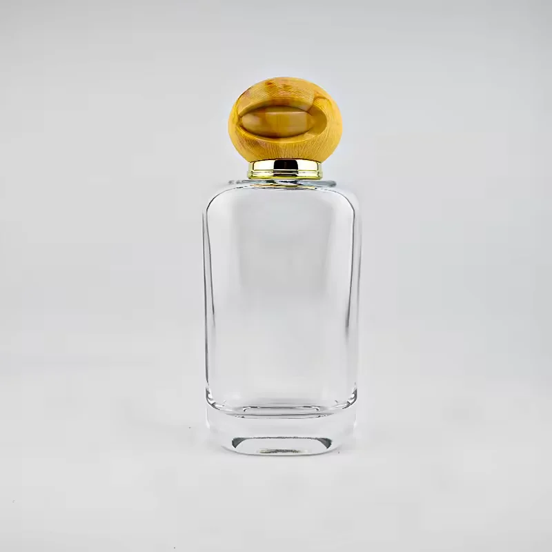 Clear Round Glass Perfume Bottle with Custom Logo image 2
