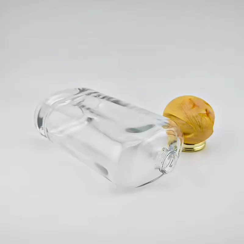 Clear Round Glass Perfume Bottle with Custom Logo image 4