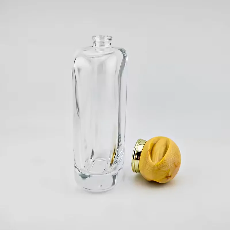 Clear Round Glass Perfume Bottle with Custom Logo image 5