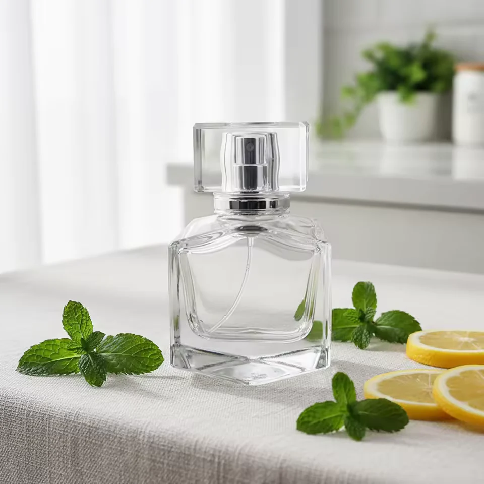 Clear Glass Perfume Bottle