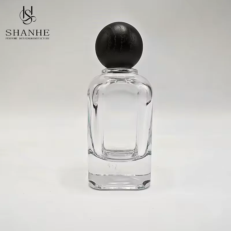 Luxury Crimp Neck Fragrance Bottle Unique Design Empty Glass Perfume Bottle