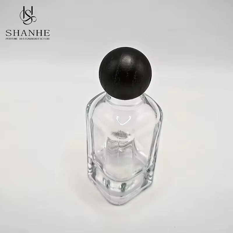 Luxury Crimp Neck Fragrance Bottle Unique Design Empty Glass Perfume Bottle image 2