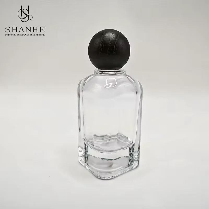 Luxury Crimp Neck Fragrance Bottle Unique Design Empty Glass Perfume Bottle image 3