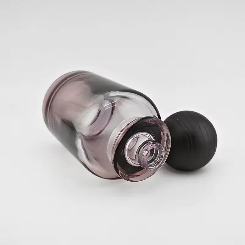 Amber Glass Perfume Bottle with Refillable Design image 5