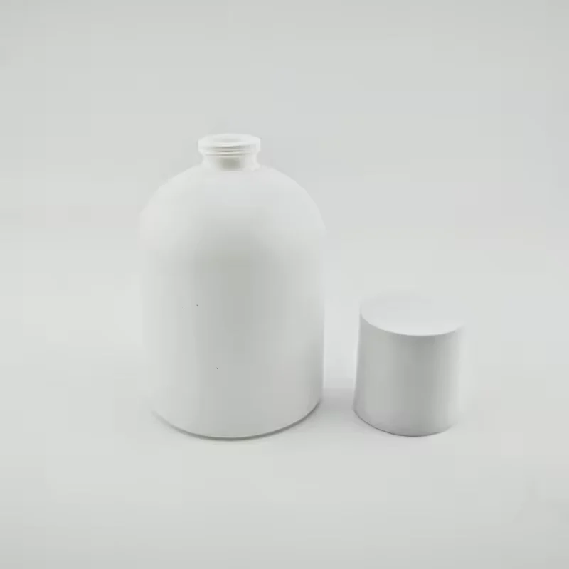 Frosted Glass Perfume Bottle with Pump Sprayer image 3