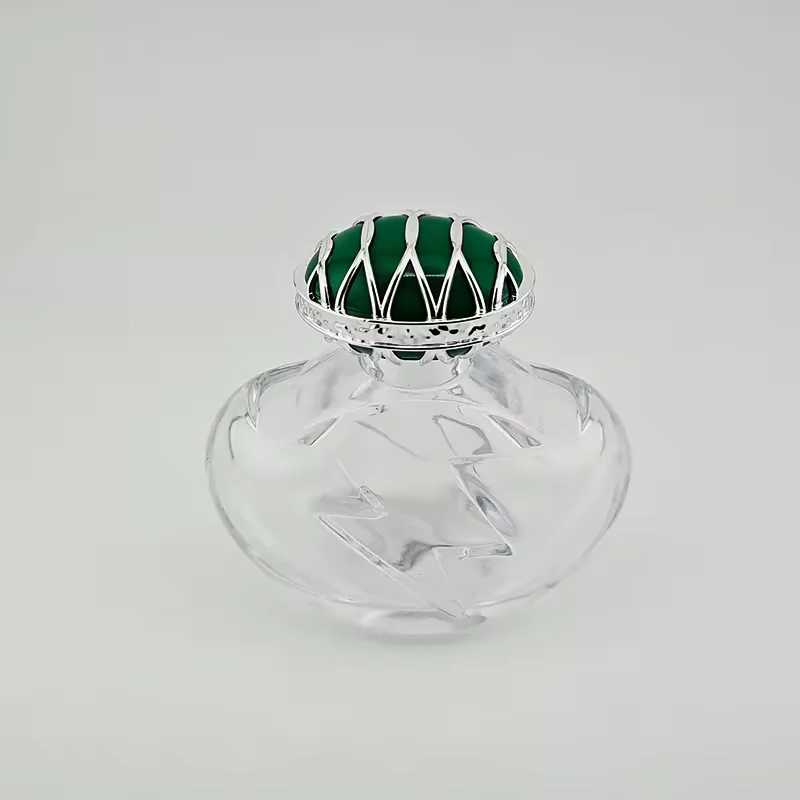 Square Glass Perfume Bottle with Crimp Neck image 5