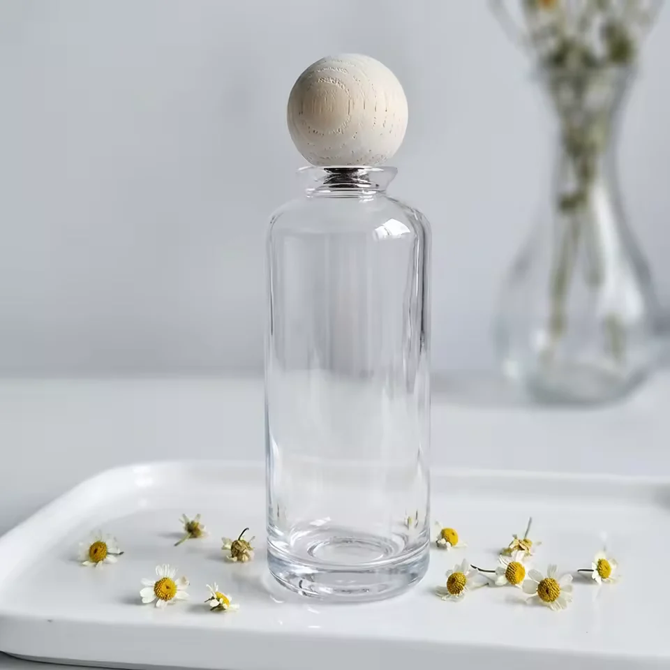Luxury Empty Glass Perfume Bottles Fragrance Packaging with Crimp Sprayer &