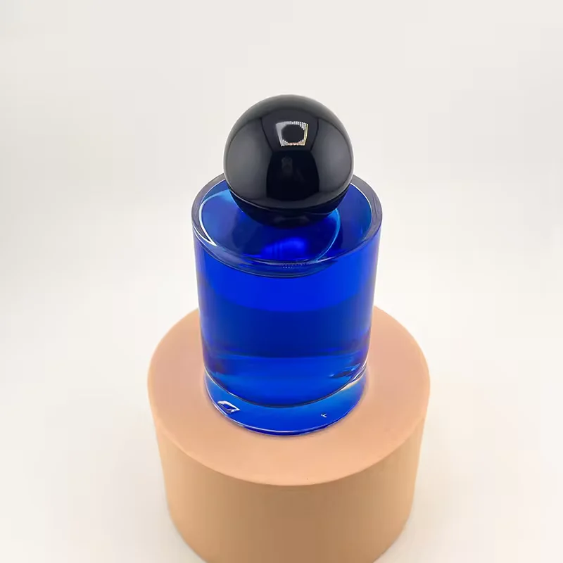 Clear Cylindrical Glass Perfume Bottle image 2