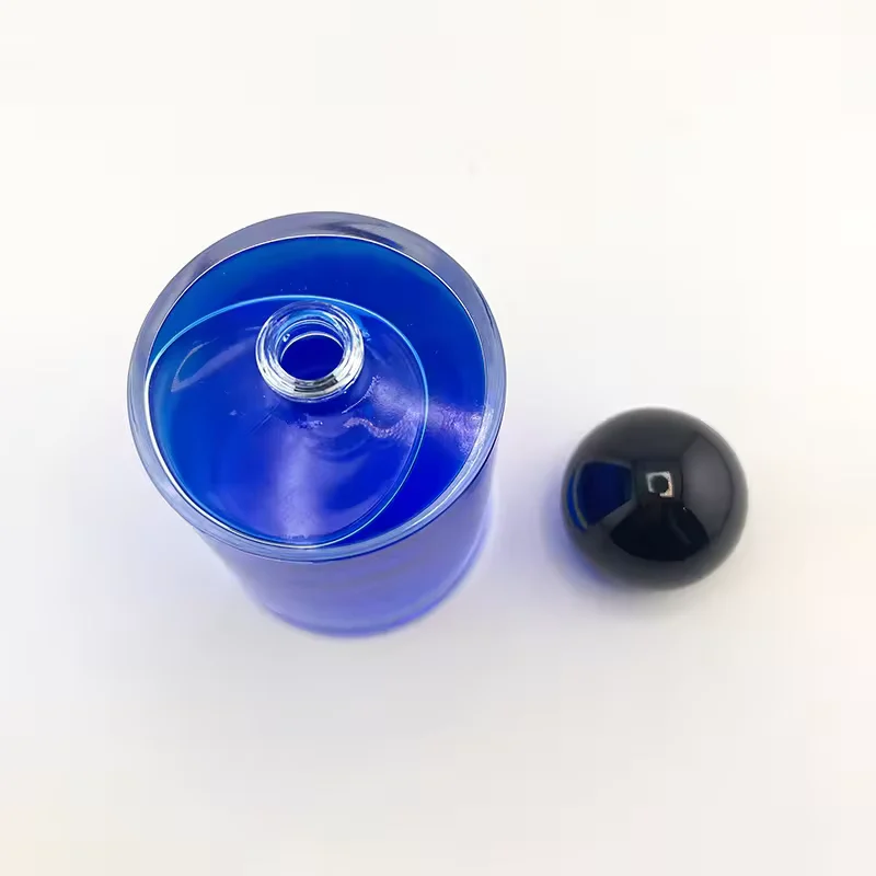 Clear Cylindrical Glass Perfume Bottle image 4