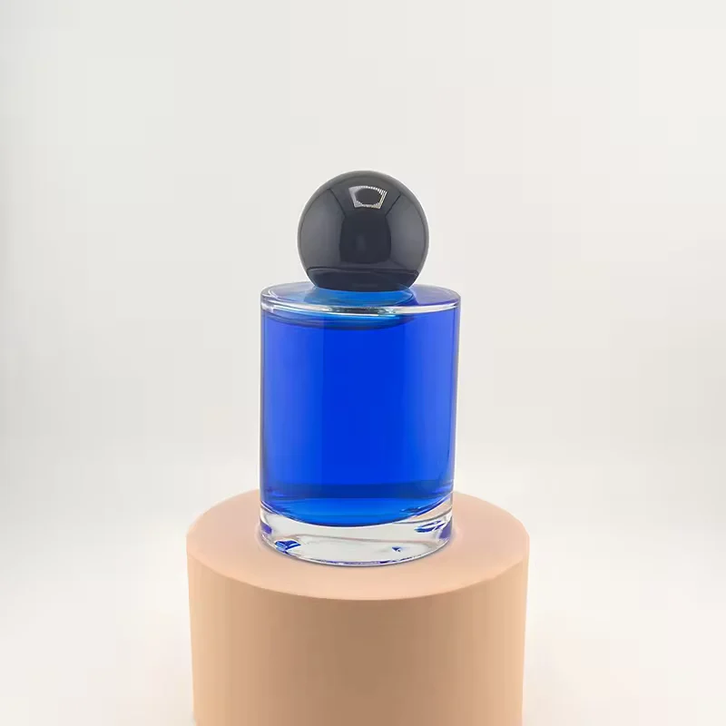 Cylindrical Glass Perfume Bottle