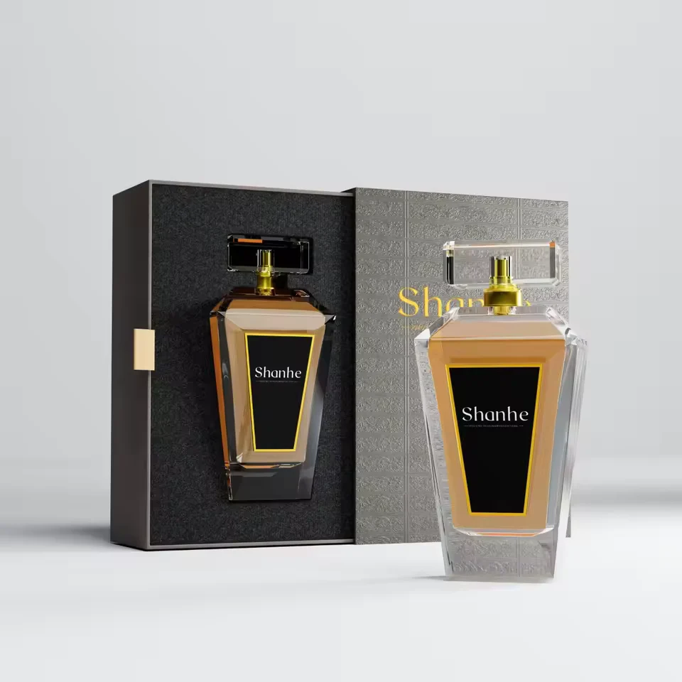 Amber Glass Perfume Bottle