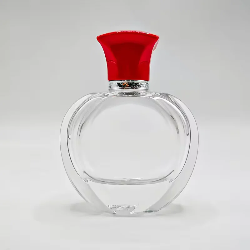 Clear Round Glass Perfume Bottle