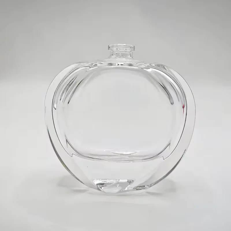 Clear Round Glass Perfume Bottle image 2