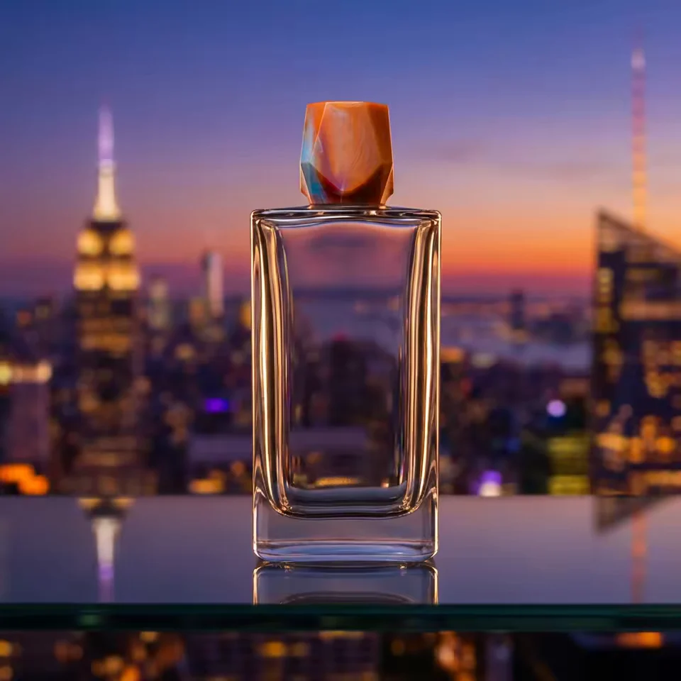 Rectangular Glass Perfume Bottle