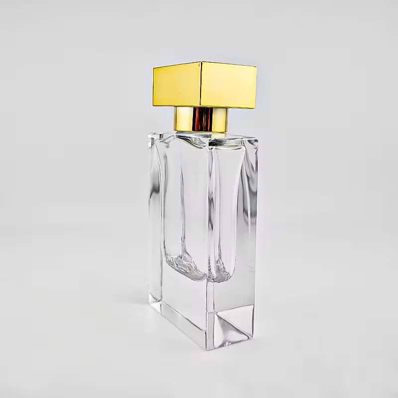 Luxury Glass Perfume Bottles Empty Refillable Crimp Neck Seal with Gold Cap image 3
