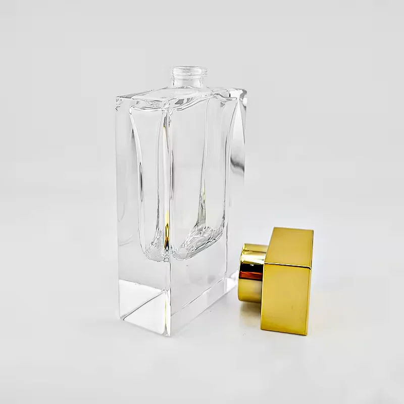 Luxury Glass Perfume Bottles Empty Refillable Crimp Neck Seal with Gold Cap image 4