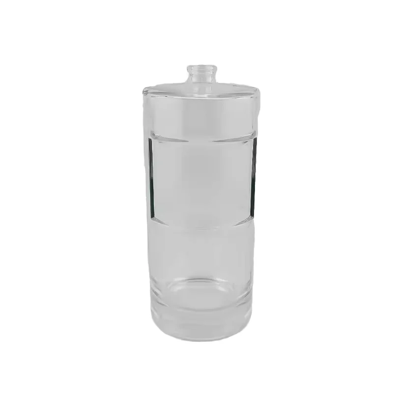 Clear Square Glass Perfume Bottle