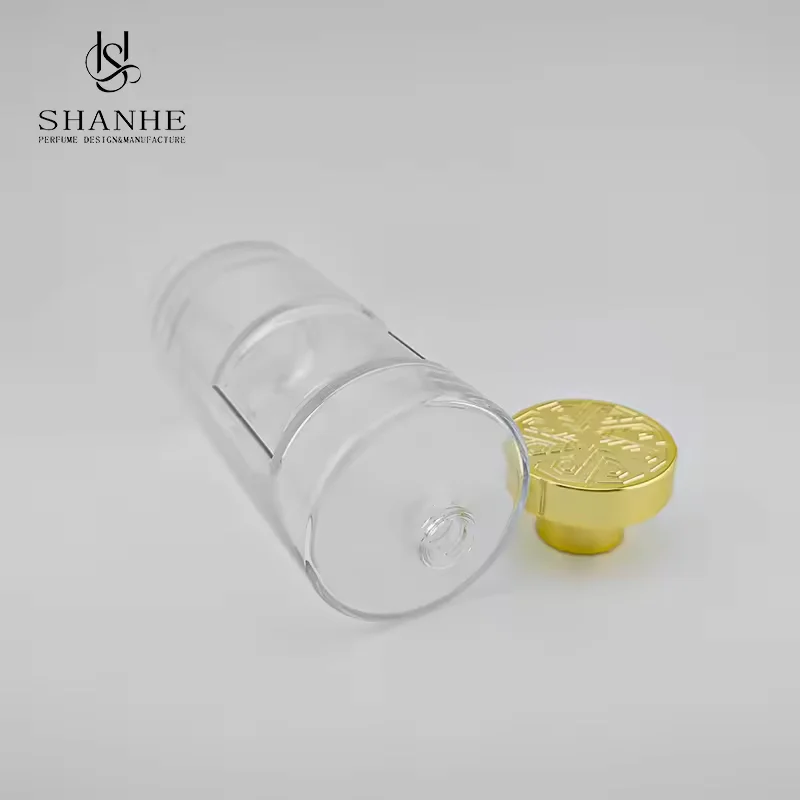 Clear Square Glass Perfume Bottle image 2